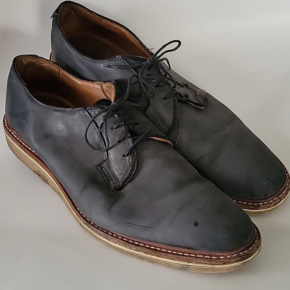 Allen Edmonds men's gray Cove Drive lace up shoes sz 13